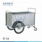 AG-SS025 moderno barato con precio de la carretilla del oficio de enfermera del marco de acero de la rueda grande