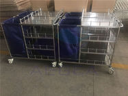 Carros de lavadero de lino materiales del hospital del acero inoxidable AG-SS010