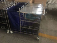 Carros de lavadero de lino materiales del hospital del acero inoxidable AG-SS010