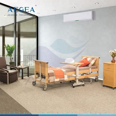 La base de madera AG-MC001 motorizó funciones eléctricas del hospital las 5 que cuidaban la cama de los cuidados en casa de seguro de enfermedad de los muebles para los ancianos